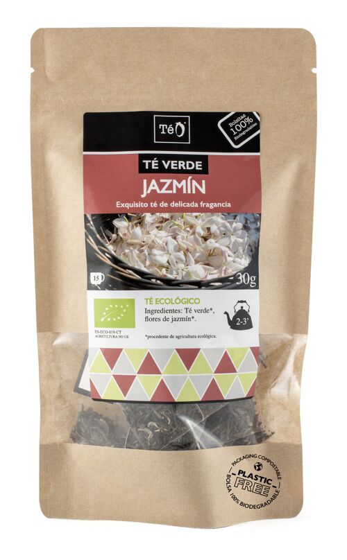 TÉ VERDE JAZMÍN ECO bolsas 30 g TÉO