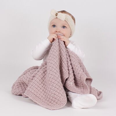 Waffel Babydecke Easy Knitting Kit