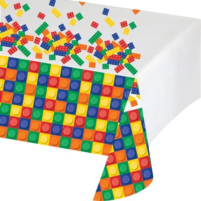 Block Party Kunststoff-Tischdecke mit durchgehendem Druck