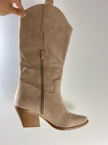 BOTTE EN DAIM BEIGE 3