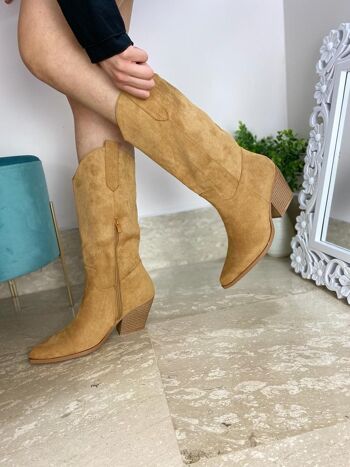 BOTTE EN DAIM BEIGE 8