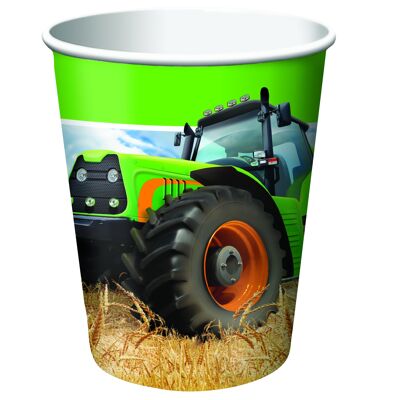 Tractor Time Paper Cups