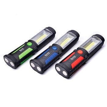 Lampe de travail LED COB 3W et lampe de poche LED (Affichage 9 pcs) - TM Electron 2