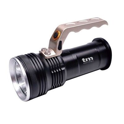High brightness portable flashlight with 3W CREE XPE LED, in black - TM Electron