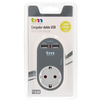 Chargeur Double USB (Gris) - TM Electron 2
