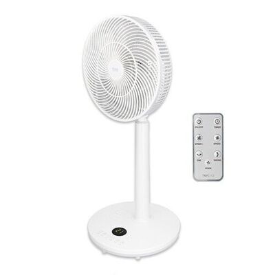 TM Electron TMFC112 Vera Breeze Portable Stand Fan with 7 12" Blades, Silent, Lightweight, with Remote Control and USB Connection