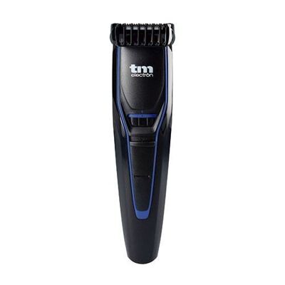 TM Electron TMHC109A barbero con batería recargable de 600 mAh, 20 longitudes de corte y cabezal desmontable, acabado en azul