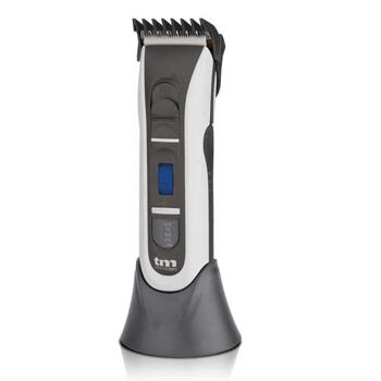 TM Electron TMHC112 Tondeuse à cheveux électrique sans fil professionnelle avec batterie rechargeable, indicateur de charge à LED, lames en titane et céramique