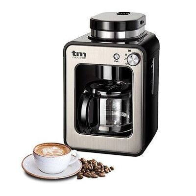 Mini drip coffee maker with integrated electric grinder - TM Electron