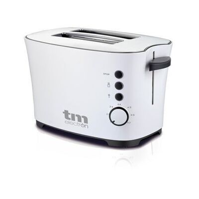 TM Electron TMPTS002 850W two-slot toaster with 7 toasting levels and defrost function