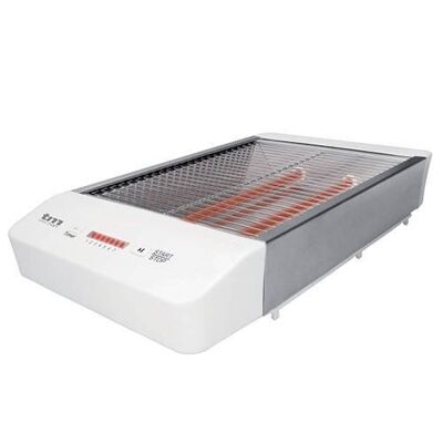 TM Electron TMPTS006WH 600-W-Multifunktions-Horizontal-Toaster, Quarzheizungen und mit Zeitsteuerung zum Toasten, weiße Farbe