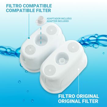 TMFIL006+ Pack de 6 à 12 mois de filtres à eau compatibles avec les carafes Brita* Maxtra* et Maxtra+*, 1 filtre à eau purifie 100 à 200 litres d'eau. 6
