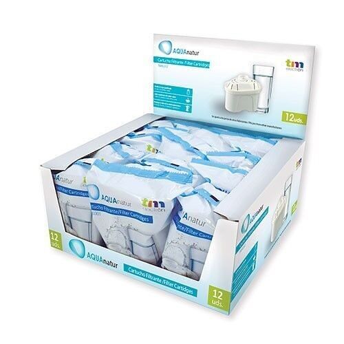 TM Electron TMFIL012 Pack de 12 a 24 meses de filtros de agua compatibles con las jarras Brita Maxtra, 1 cartucho de filtro de agua purifica de 100 a 200 litros de agua