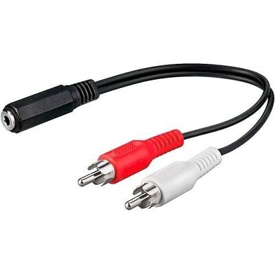 CONEXION 2 RCA M A JACK 3,5 ST H 0,20M