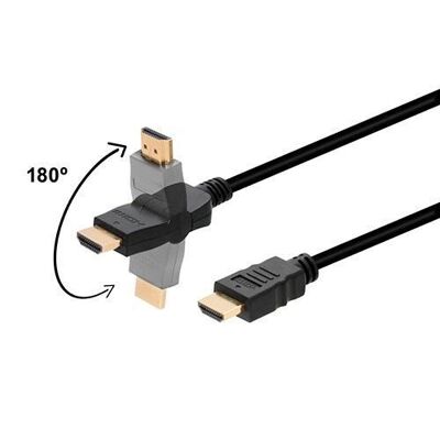 CONNESSIONE HDMI HI-SPEED TURN 180º 4K 2.0M