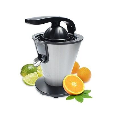 TM Electron TMPEX012 electric arm juicer, stainless steel body, anti-drip function, 160W power, pulp filter, dishwasher safe