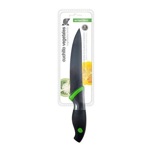 TM Electron HOKN012G Cuchillo para vegetales de 14cm de hoja fabricado en acero inoxidable con filo de larga duración y mango ergonómico en goma antideslizante para todo tipo de corte