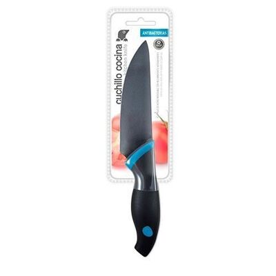 TM Electron HOKN013A Coltello da cucina con lama da 12cm in acciaio inox con filo a lunga durata e impugnatura ergonomica in gomma antiscivolo per tutti i tipi di taglio