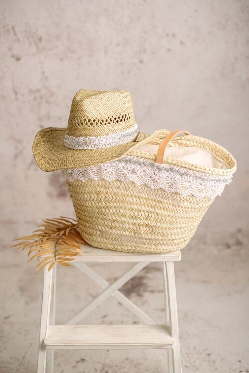 Conjunto de Sombrero y Capazo Shine