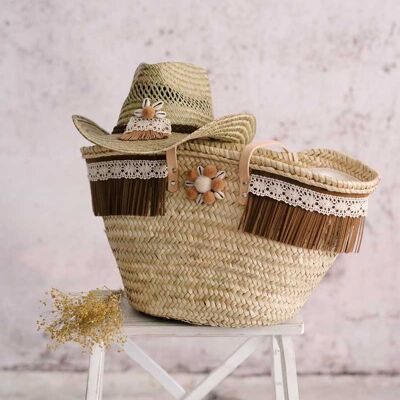 Boho Chic Hat and Tote Set