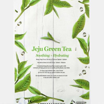 Maschera per il viso in fogli di tè verde Jeju
