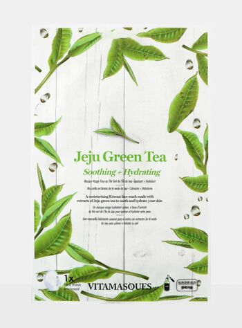 Masque facial à la feuille de thé vert Jeju 1