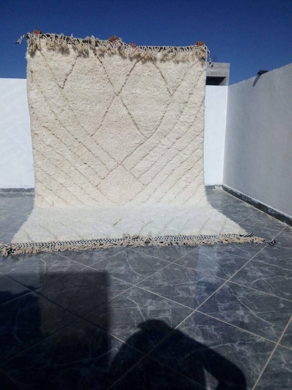 BENI OUARAIN TEPPICH 2085 MAROKKANISCHER TEPPICH HANDGEFERTIGT 200 -300 cm