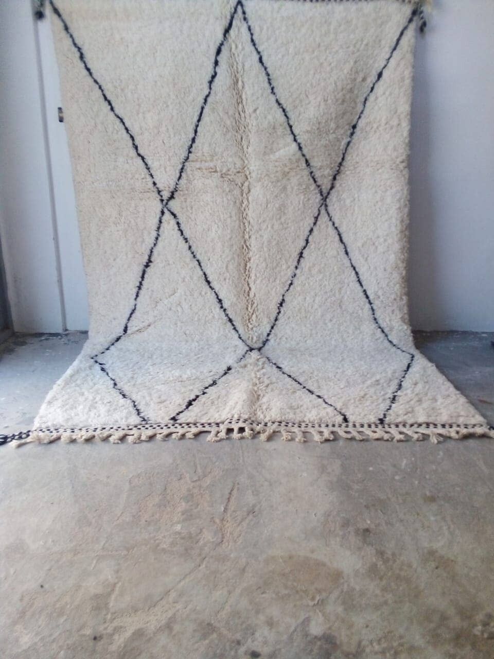 BENI OUARAIN TEPPICH 2093 MAROKKANISCHER TEPPICH HANDGEFERTIGT 200 -300 cm