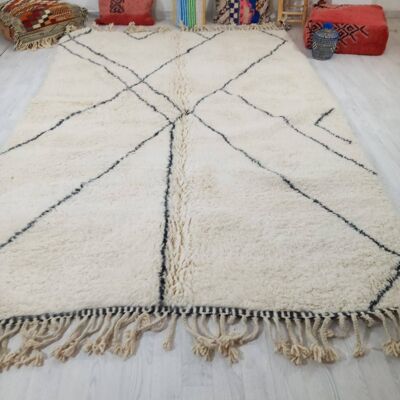 BENI OUARAIN RUG 210 MOROCCAN CARPET HANDMADE 200 -300 cm