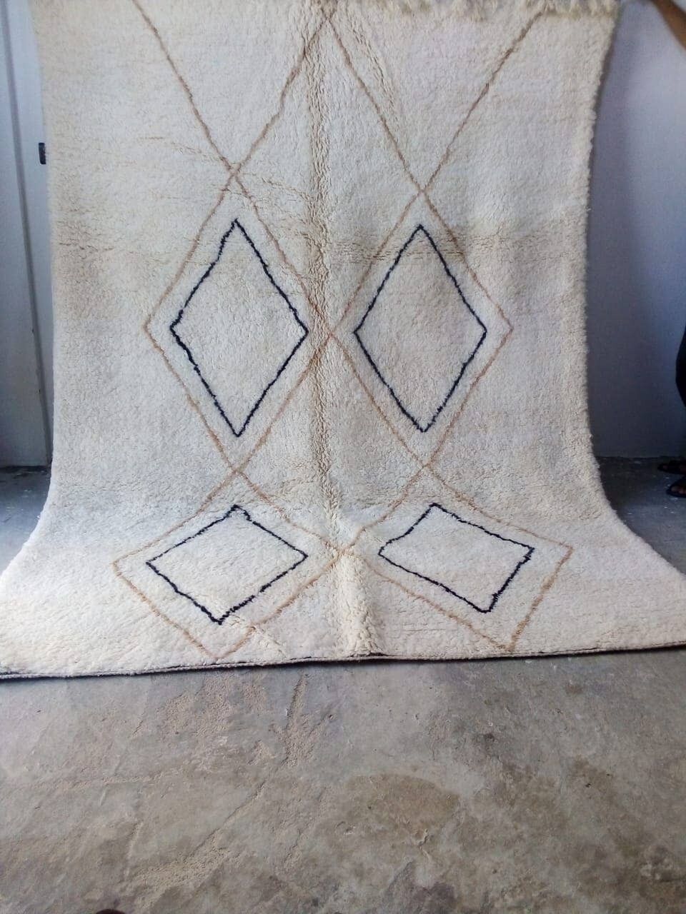 BENI OUARAIN TEPPICH 2100 MAROKKANISCHER TEPPICH HANDGEFERTIGT 200 -300 cm