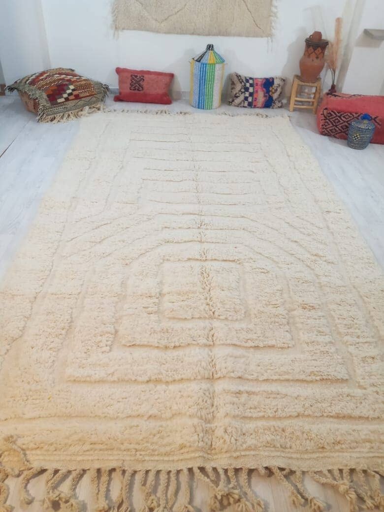 ALFOMBRA BENI OUARAIN 2123 ALFOMBRA MARROQUÍ HECHA A MANO 200 -300 cm