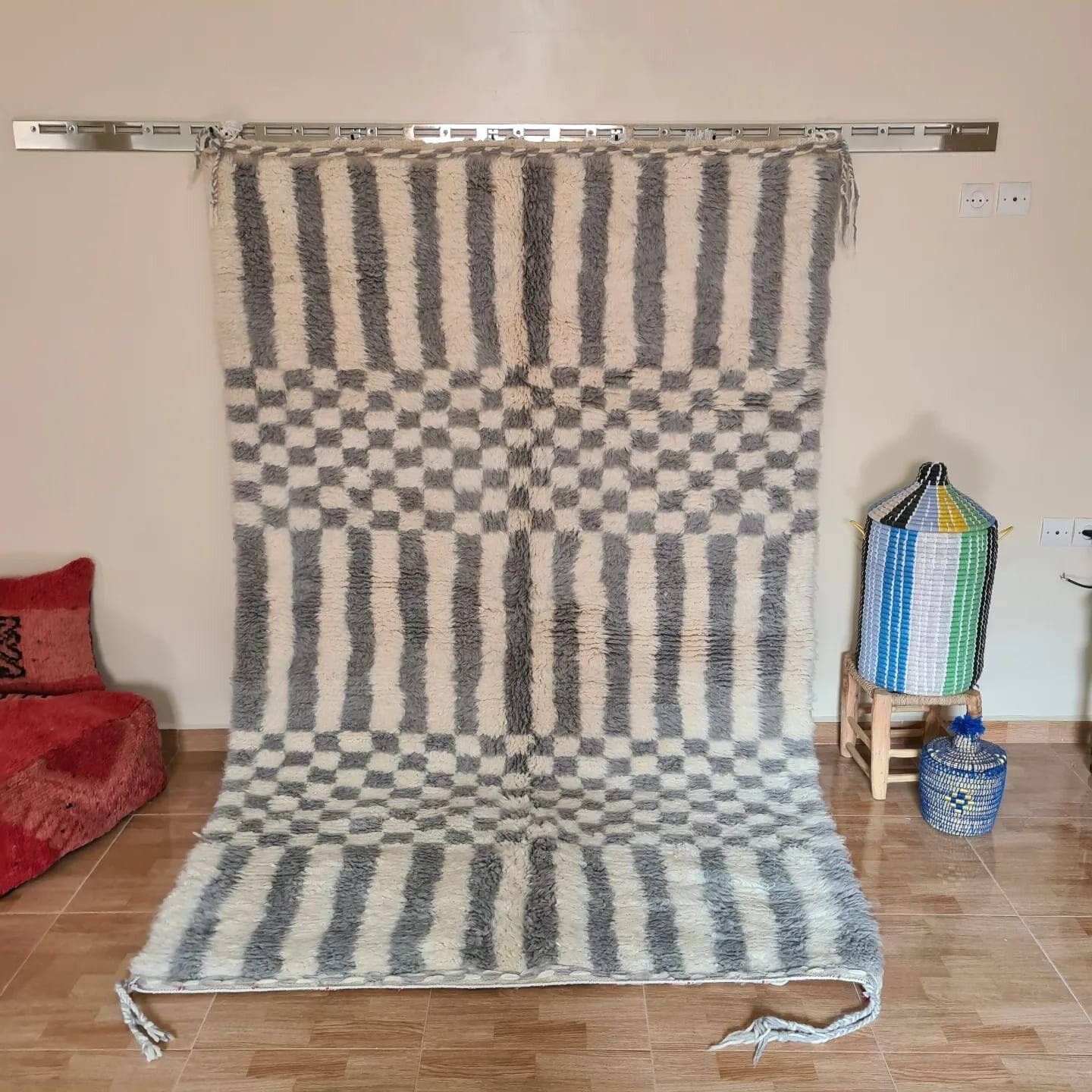 BENI OUARAIN TAPPETO 2151 TAPPETO MAROCCHINO FATTO A MANO 150 -250 cm