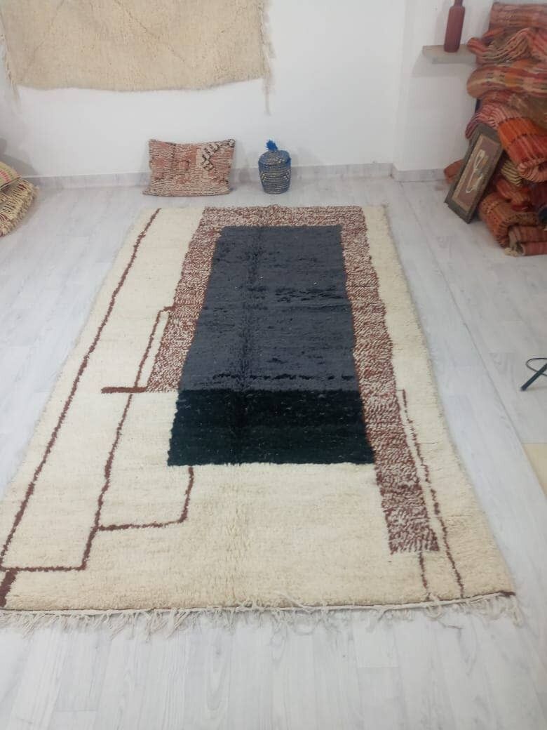 BENI OUARAIN RUG 2155 MOROCCAN CARPET HANDMADE 150 -250 cm