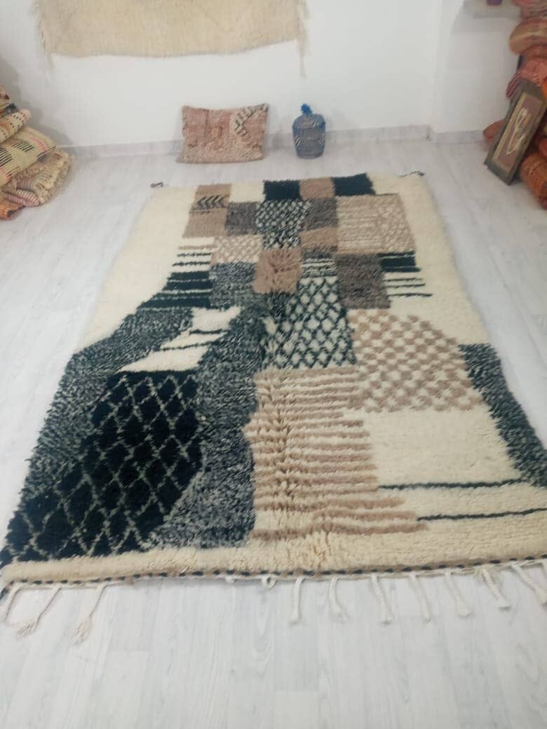 BENI OUARAIN RUG 2167 MOROCCAN CARPET HANDMADE 150 -250 cm