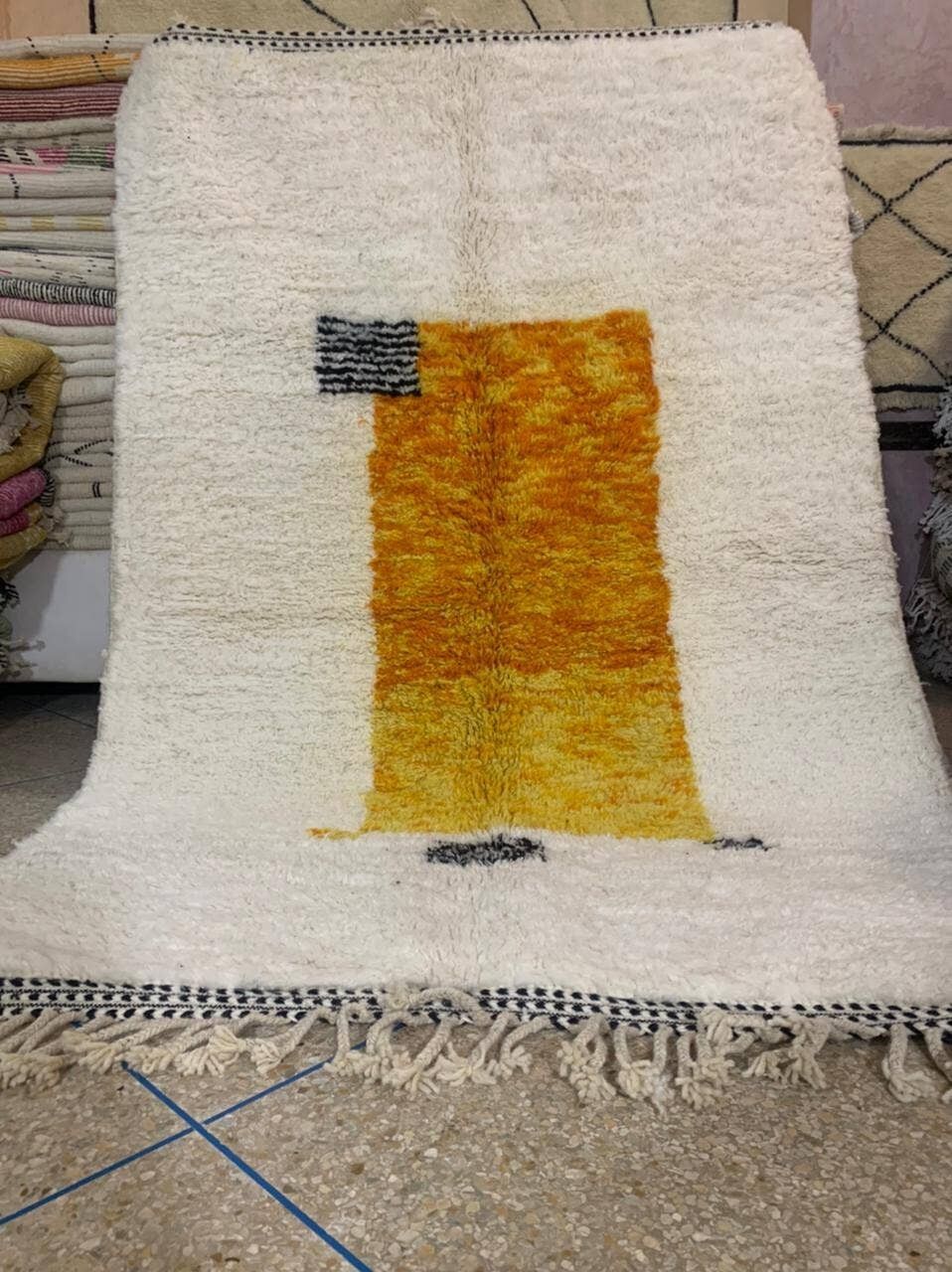 BENI OUARAIN TAPPETO 2169 TAPPETO MAROCCHINO FATTO A MANO 150 -250 cm