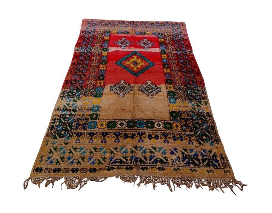 TAPPETO TAPPETO MAROCCHINO FATTO A MANO Boujaad 1026