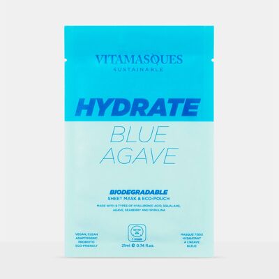 Hydrate blue agave biodegradable mask