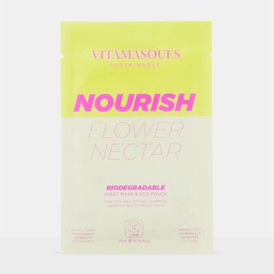 Nourish flower nectar biodegradable mask