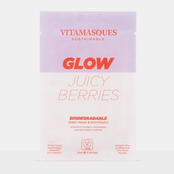 Masque biodégradable Glow Juicy Berries 1