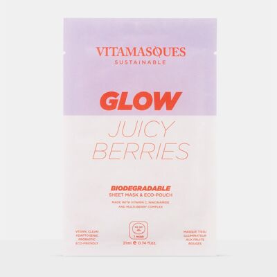 Masque biodégradable Glow Juicy Berries