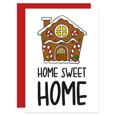 Home Sweet Home Gingerbread A6 Card