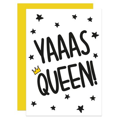 Yas Queen Any Occasion Blank A6 Card
