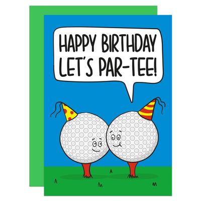 Golf Pun Birthday A6 Card