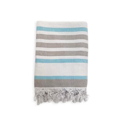 Latigo Azur sponge-lined cotton towel 140x180 cm