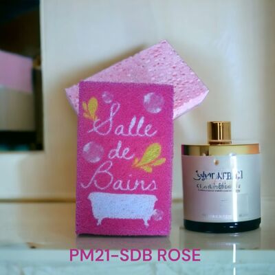 EPONGE DE MENAGE PM21-SDB ROSE