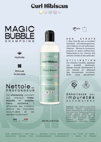 Shampoing  Intense - CURL HIBSCUS - Magic Bubble 250 ml 4