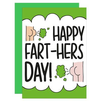 Happy Fart-hers Day Fart Pun A6 Card