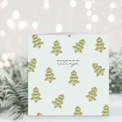 Christmas Card, Holiday card, Merry Christmas, Watercolour Illustration