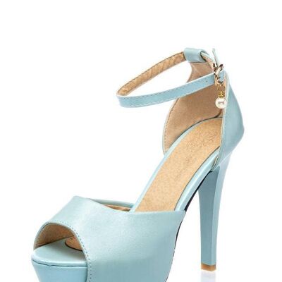 Escarpins Retro Strappy - Bleu Clair (SKU: 51006-185)