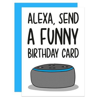 Alexa Send Birthday A6 Card
